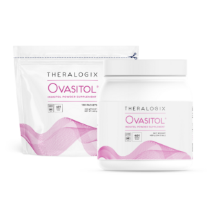 Ovasitol canister and Ovasitol bag side by side