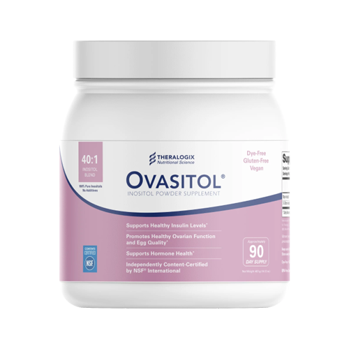Ovasitol can - inositol powder supplement - 40:1 inositol blend - dye-free, gluten-free, vegan - 90 day supply