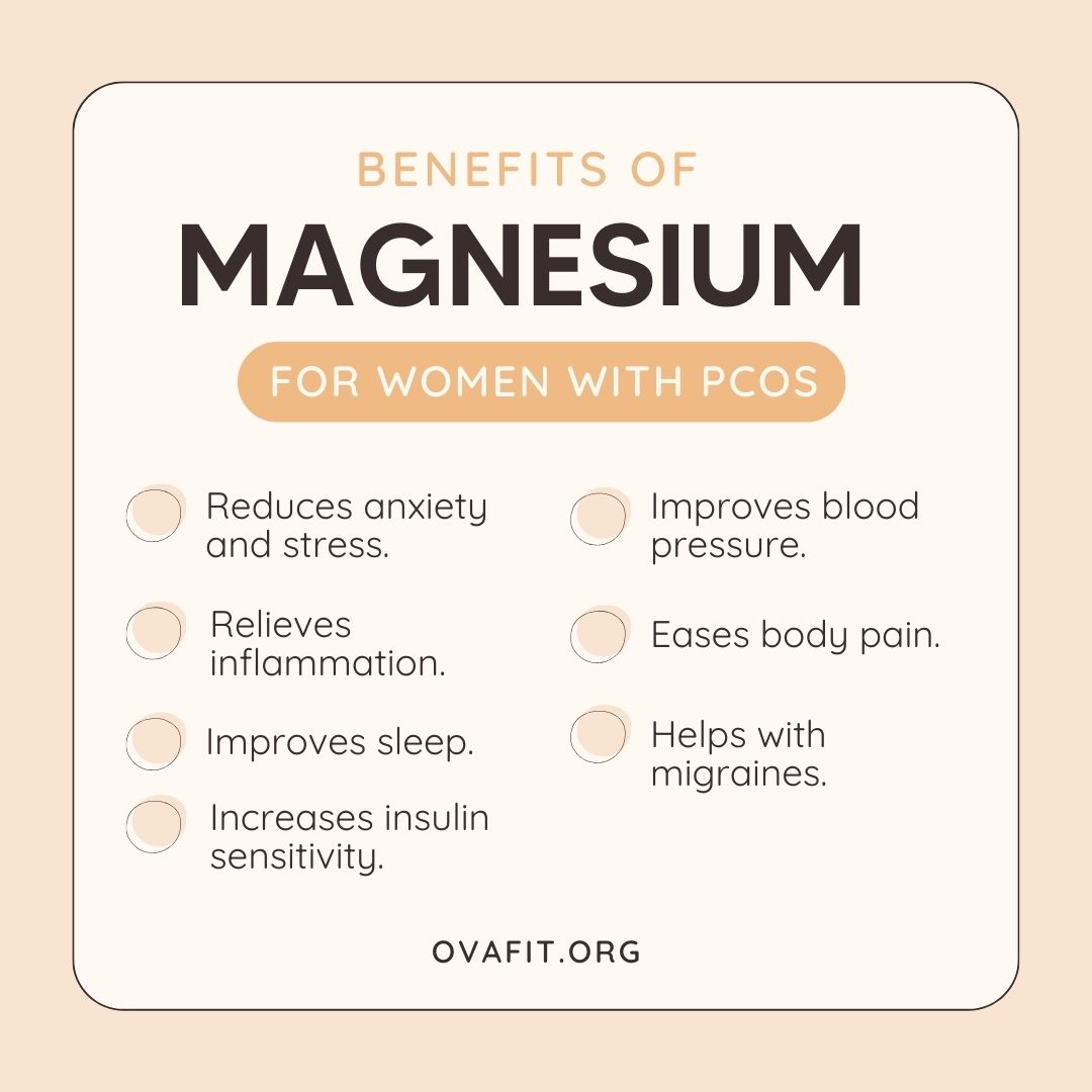 benefits of magnesium for women with  pcos