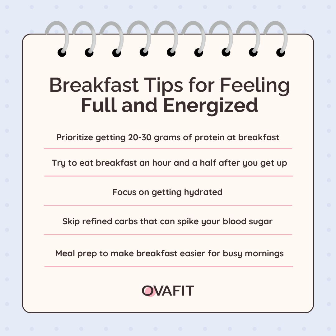 Breakfast Tips for Feeling Full and Energized