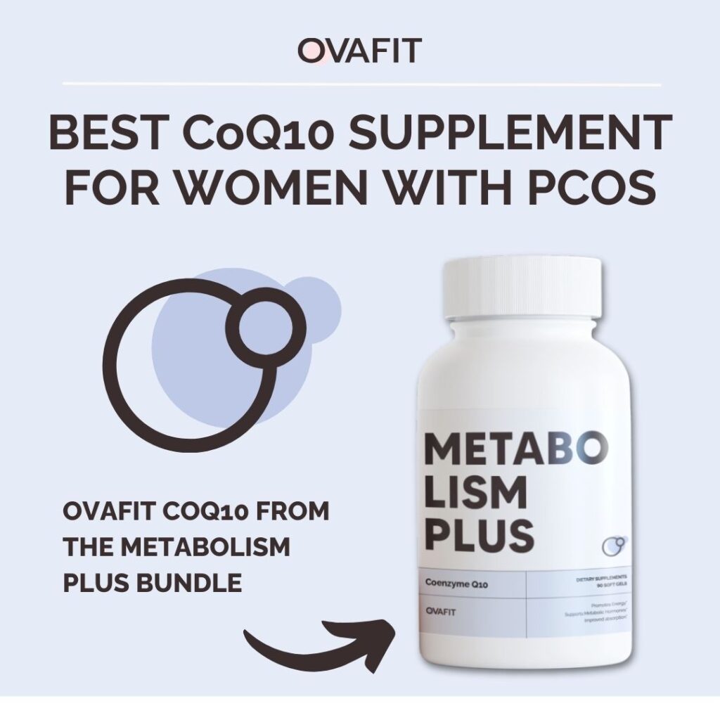 Ovafit Metabolism Plus CoQ10 supplement container