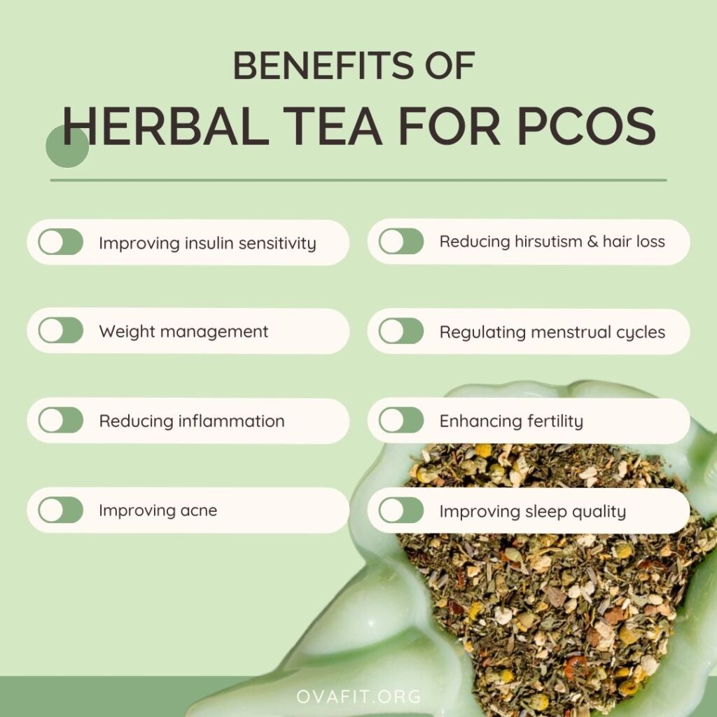 Best Tea To Drink For Pcos PCOS Tea Blend Recipe to Reduce Testosterone - OvaFit PCOS Supplements