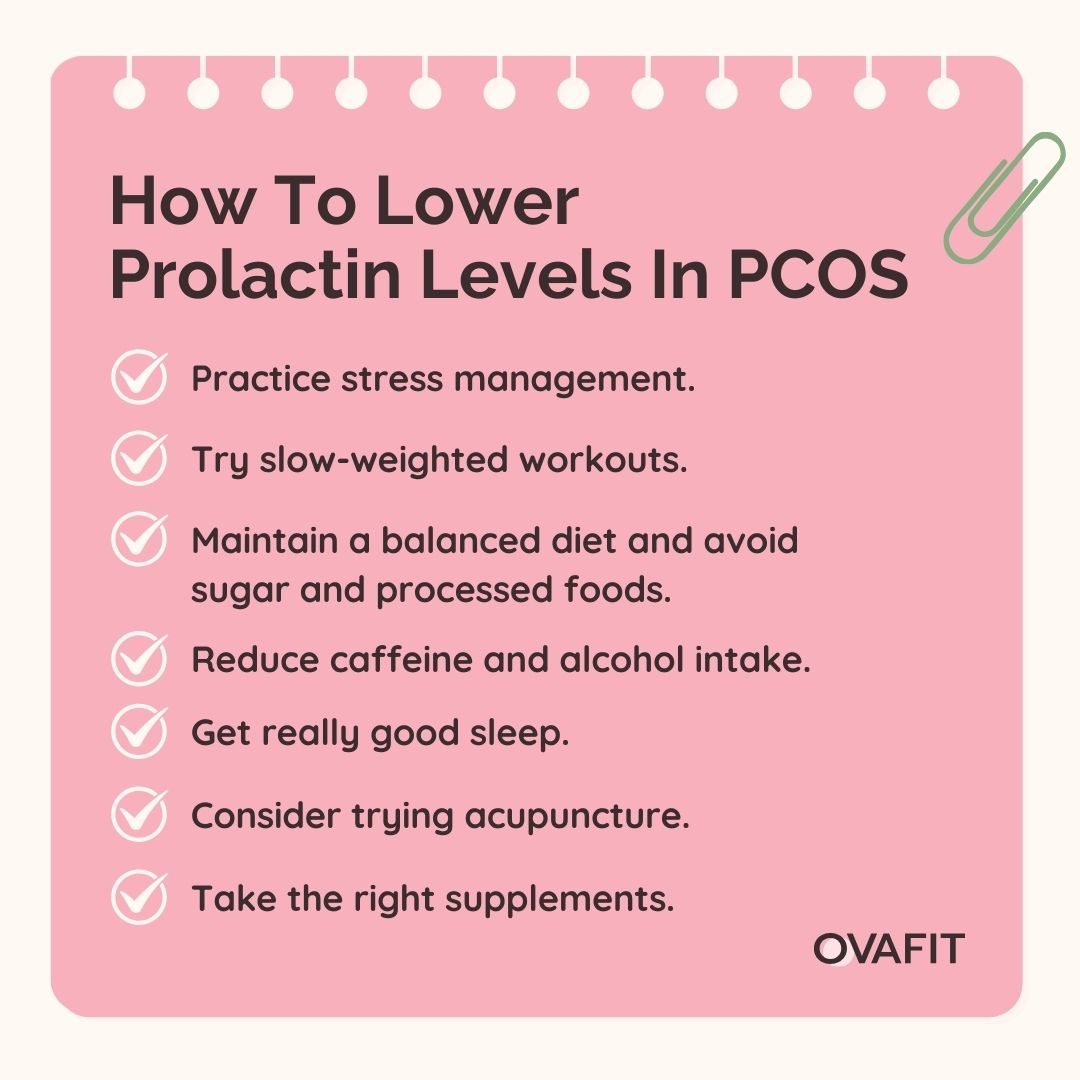 how to lower prolactin levels in pcos