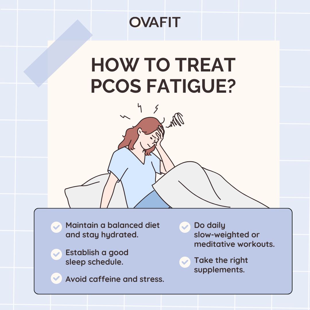 how to treat pcos fatigue