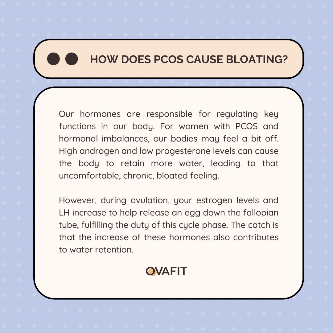 how does pcos cause bloating