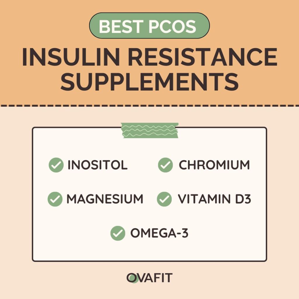 List of insulin resistance supplements for PCOS