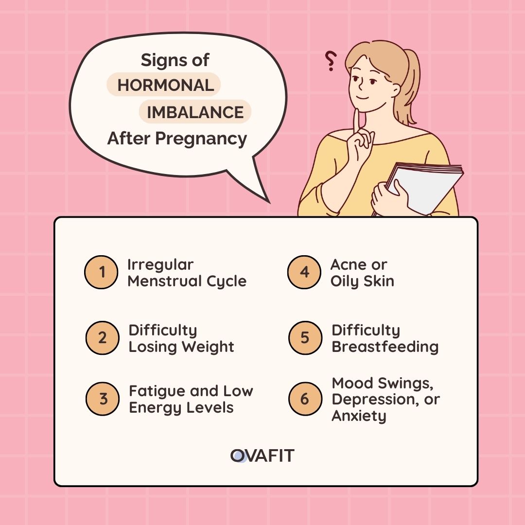 signs hormonal imbalance after pregnancy