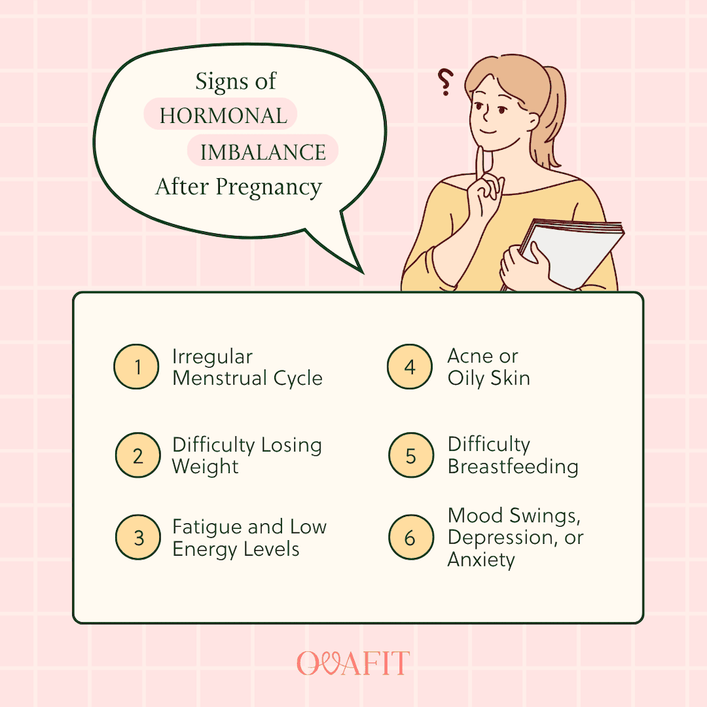 signs hormonal imbalance after pregnancy