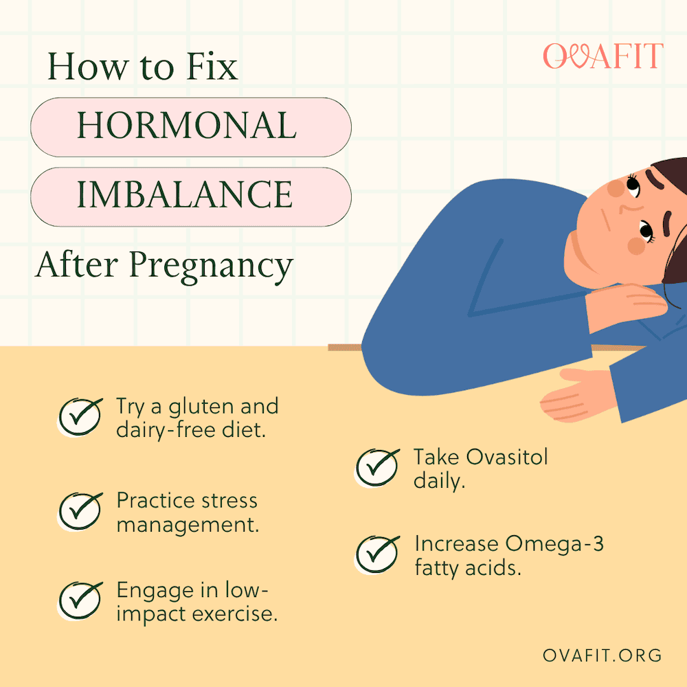 a list of ways to fix hormonal imbalance after pregnancy