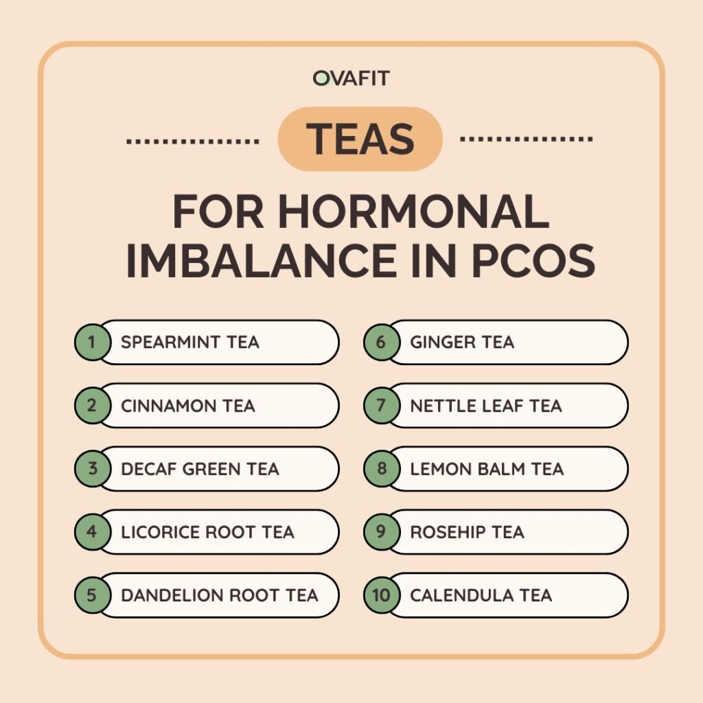 List of teas that balance hormones 