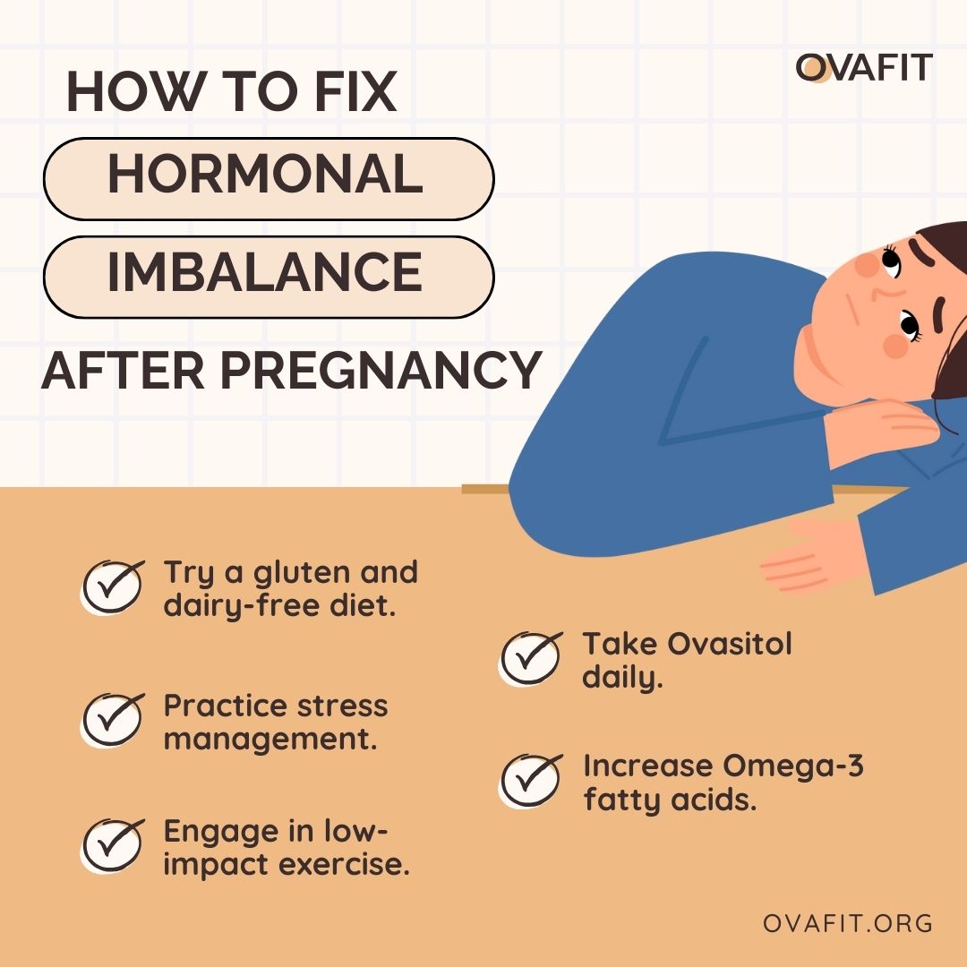 a list of ways to fix hormonal imbalance after pregnancy