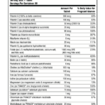 supplement fact page for purely prenatal