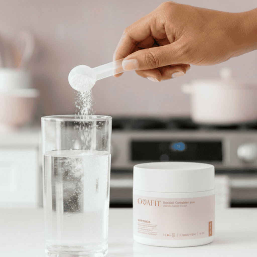 Ovasitol Supplements Putting Inositol into glass of water
