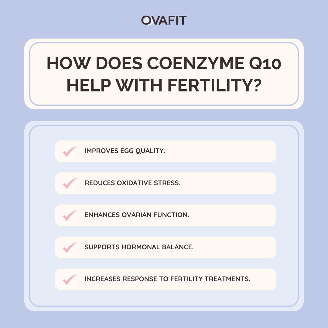 how does coenzyme q10 help with fertility