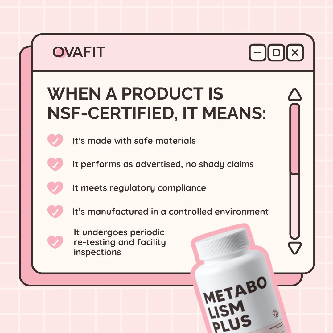 when a product is nsf certified it means