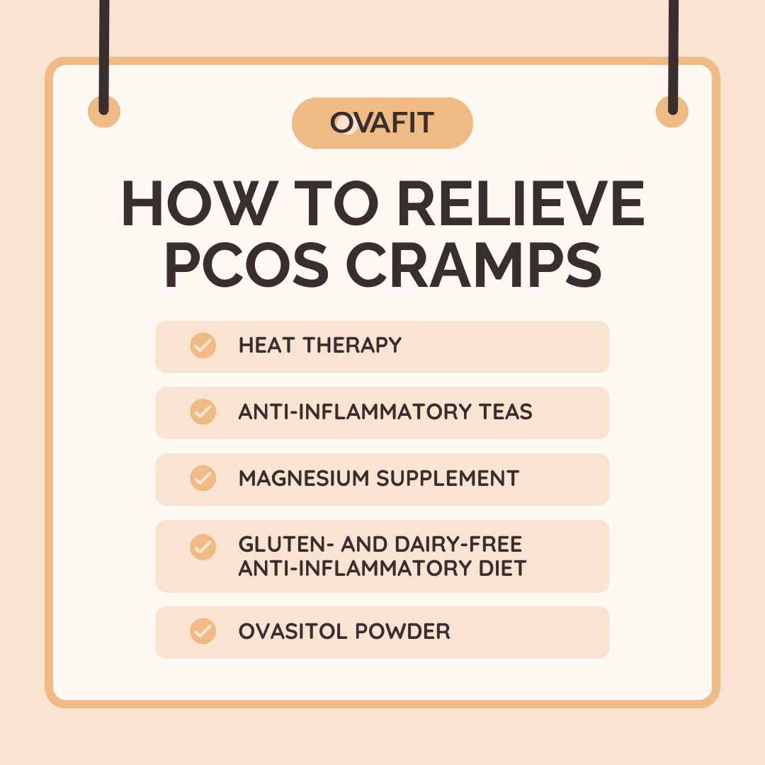 how to relieve pcos cramps