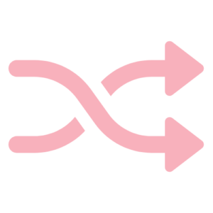 two arrows crossing each other