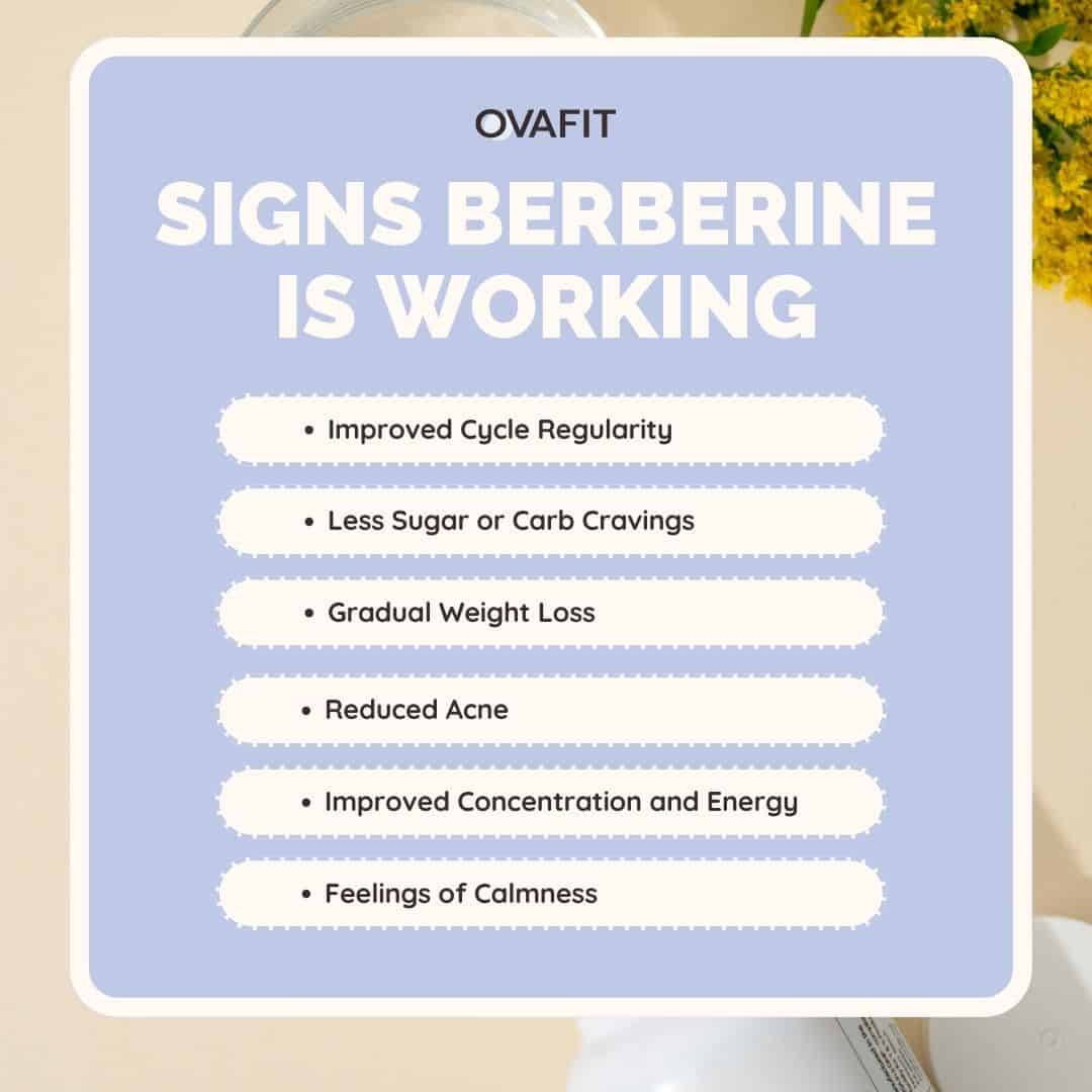 signs berberine is working signs berberine is working