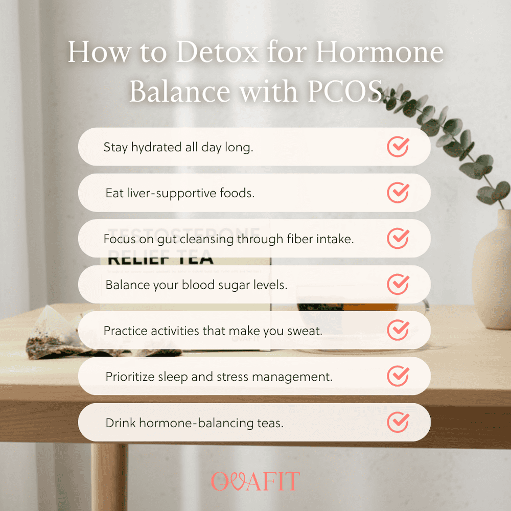 how to detox for hormone balance with pcos