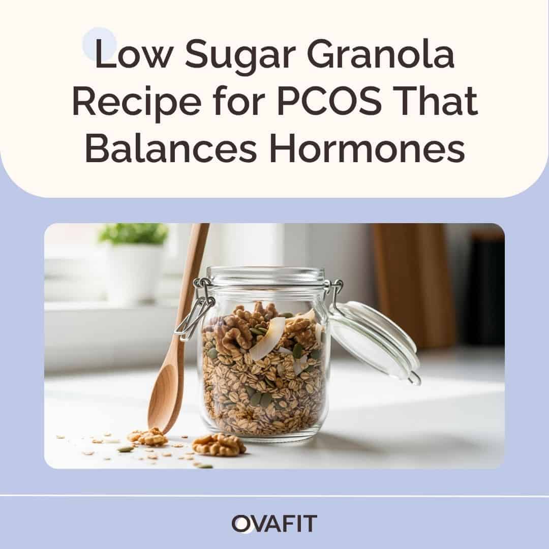 Low Sugar Granola Recipe for PCOS Low Sugar Granola Recipe for PCOS That Balances Hormones