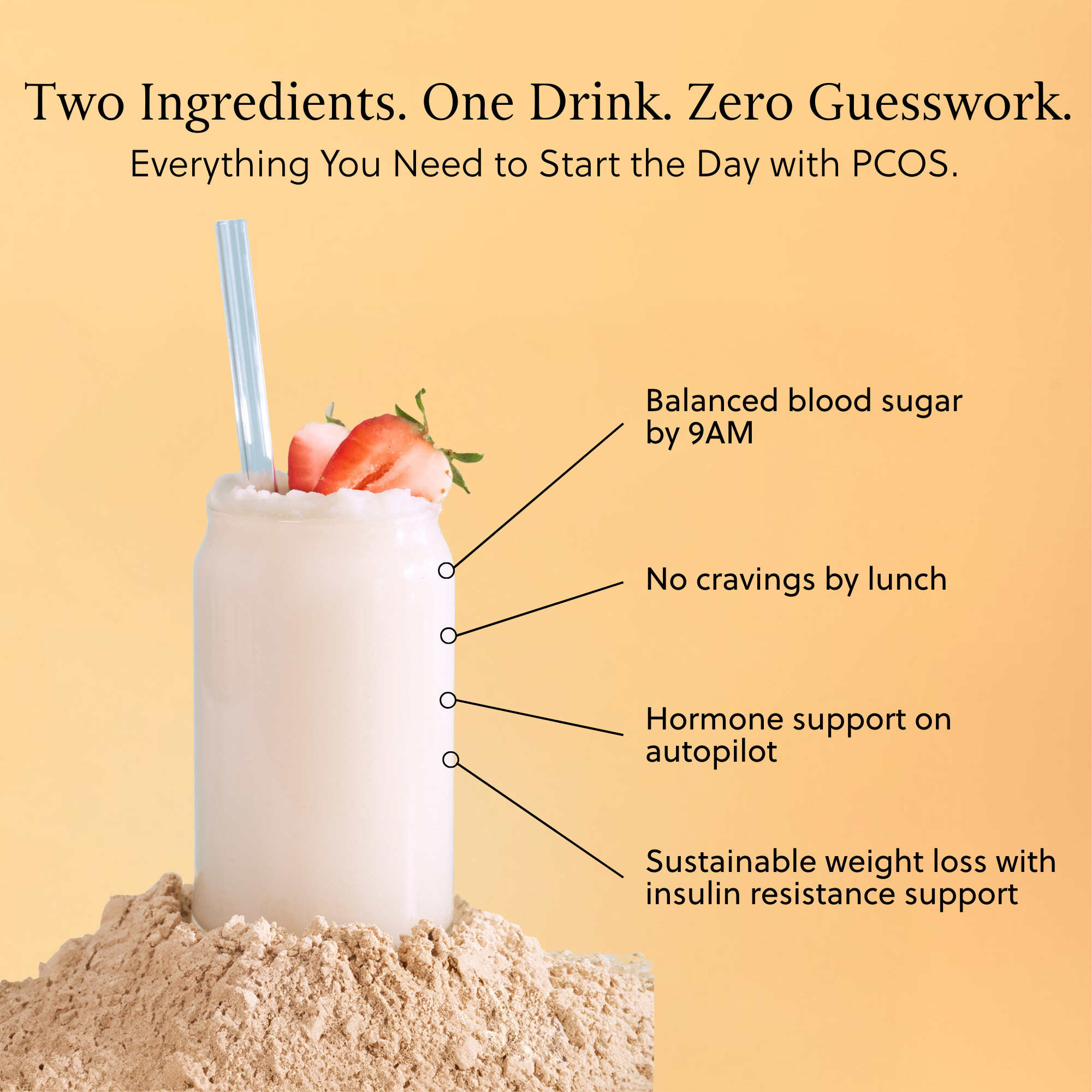 showing protein smoothie with callouts