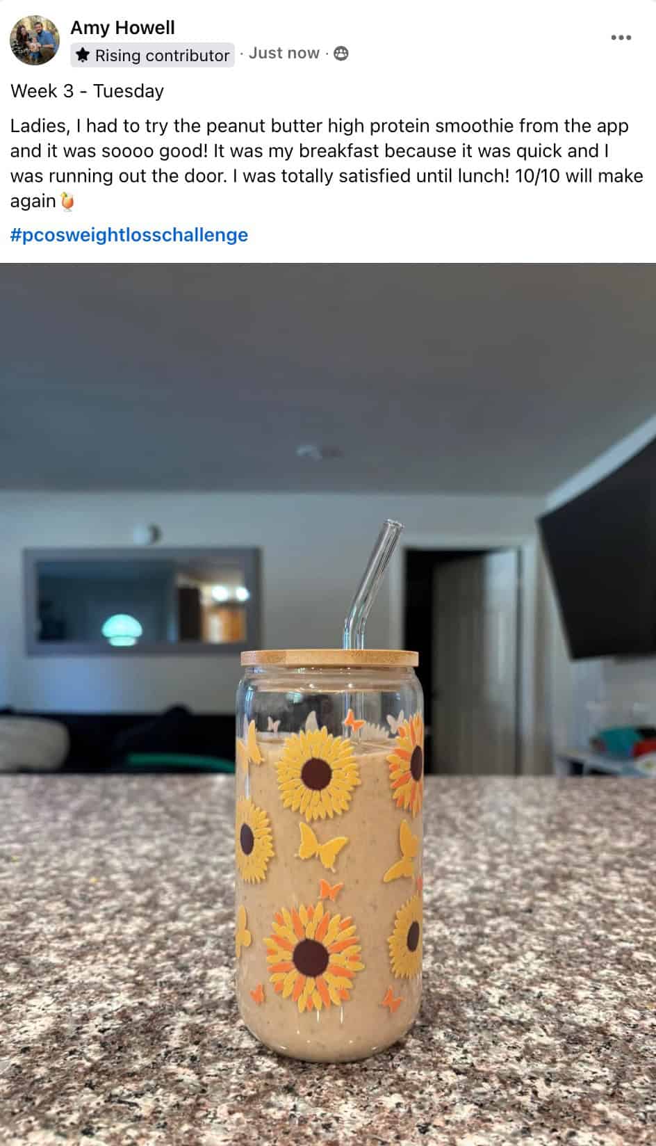 screenshot of Cysterhood member post