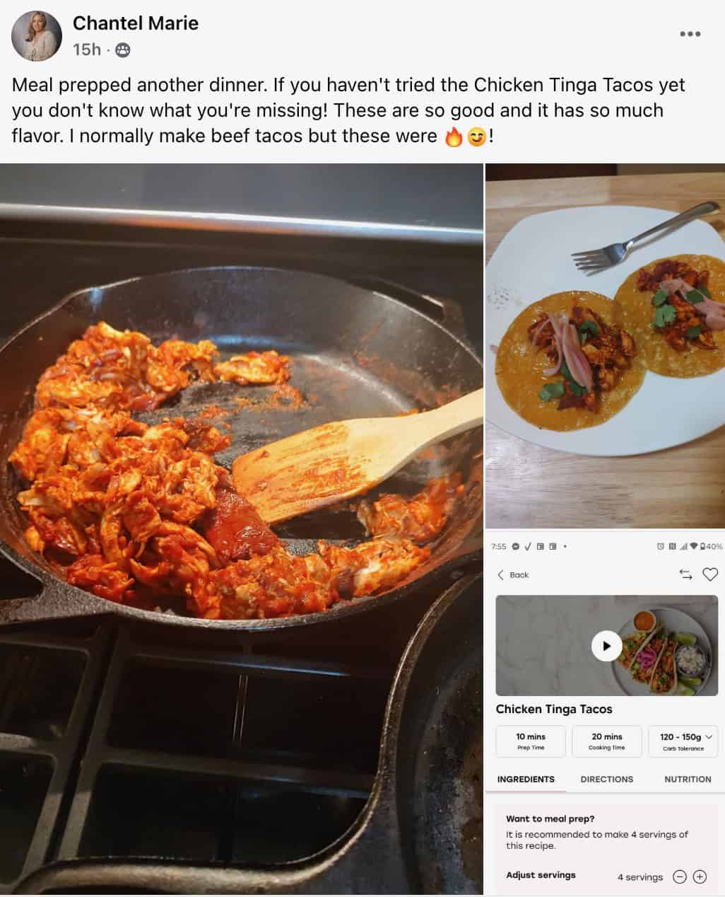 screenshot of Cysterhood member post