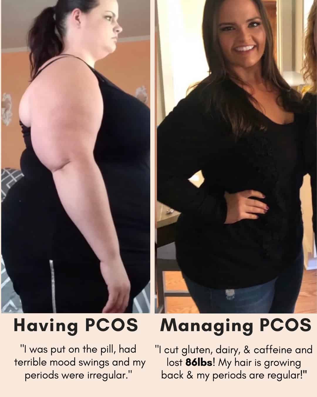Cysterhood testimonial with before/after photos from Cysterhood member