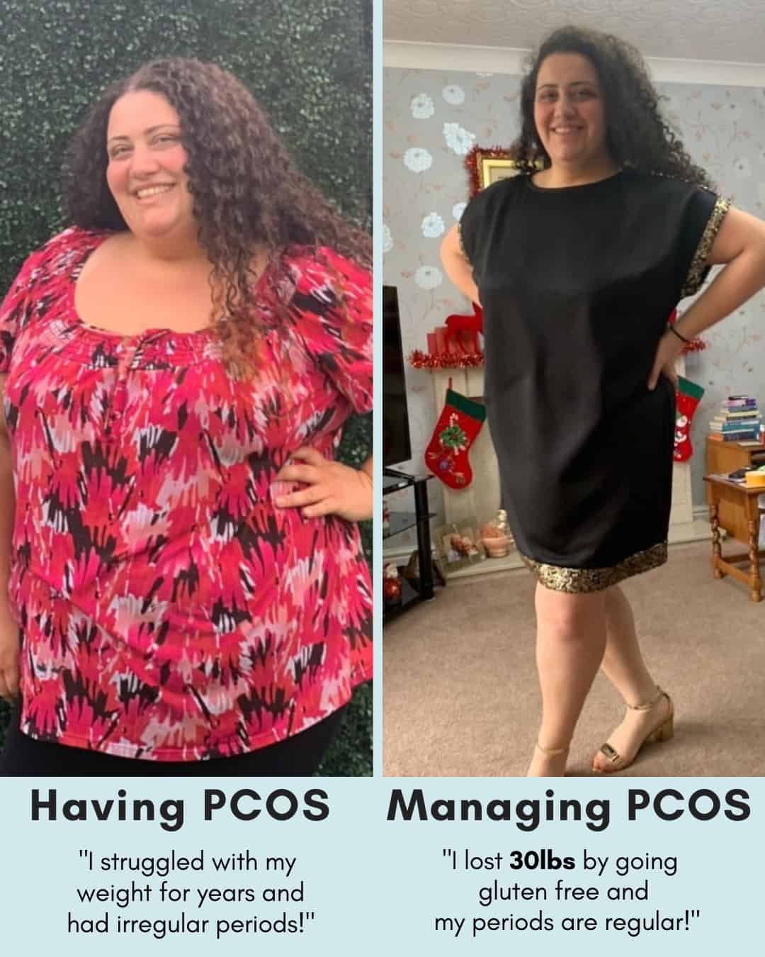 Cysterhood testimonial with before/after photos from Cysterhood member