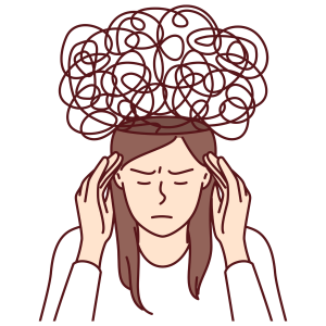 Clip art head fog