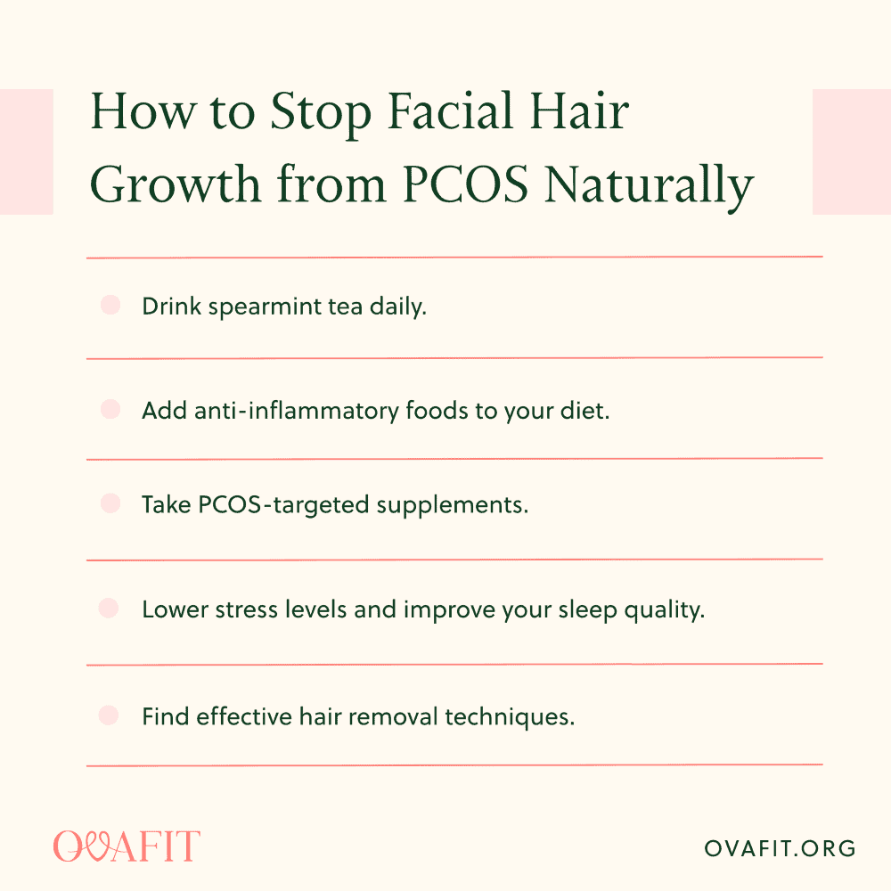 How to Stop Facial Hair Growth From PCOS Naturally