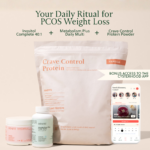 protein powder multivitamin and inositol shown with app
