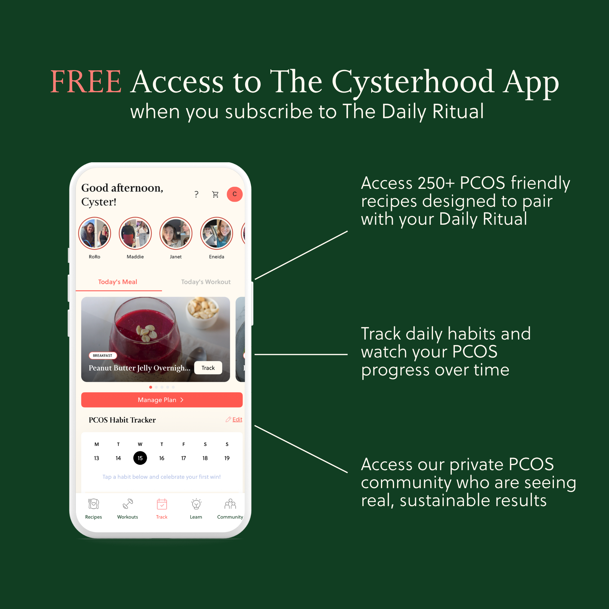 showing app with benefits