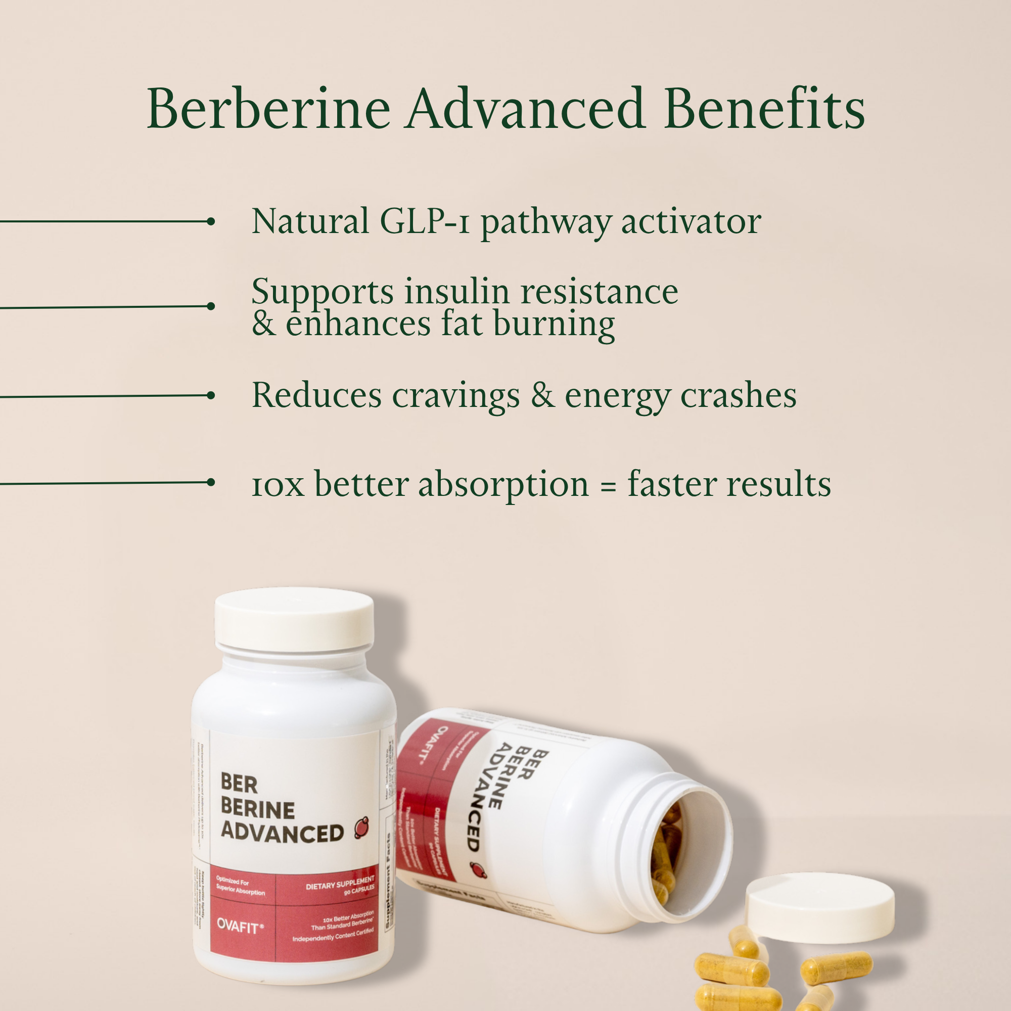 showing bottle of berberine with text