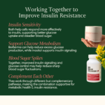 show bottles of supplements with text on how they work together