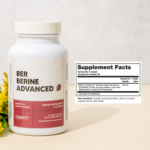 showing bottle of berberine with supplement facts