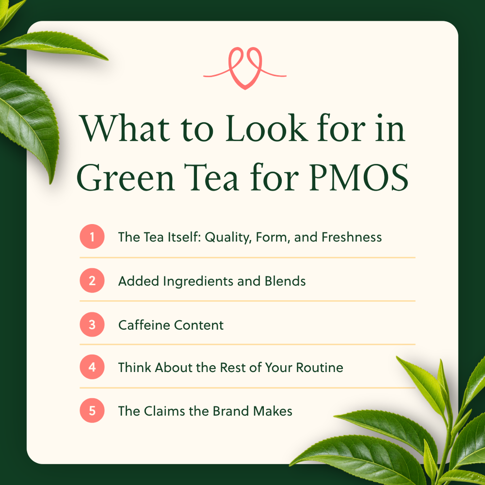 What to Look for in Green Tea for PMOS (PCOS)